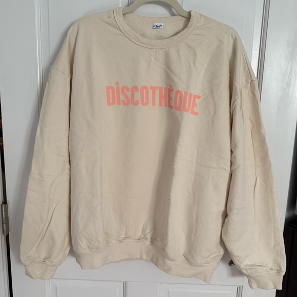 Clare V Tops - CLARE V. Sweatshirt DISCOTHEQUE size XL
